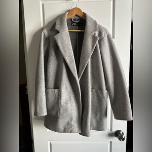 Zara texture 3/4 coat